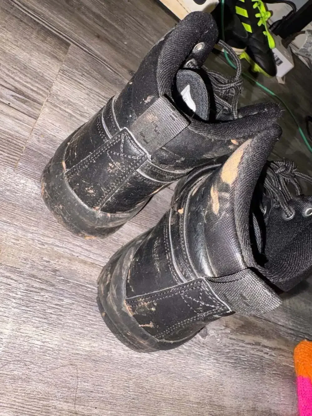 Youth Nike Manoa Leather Hiking Boots - Black
